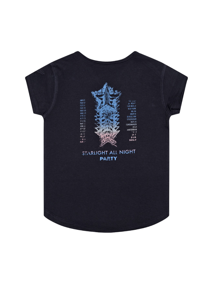 T-Shirt mit Motiv-Print - Marine