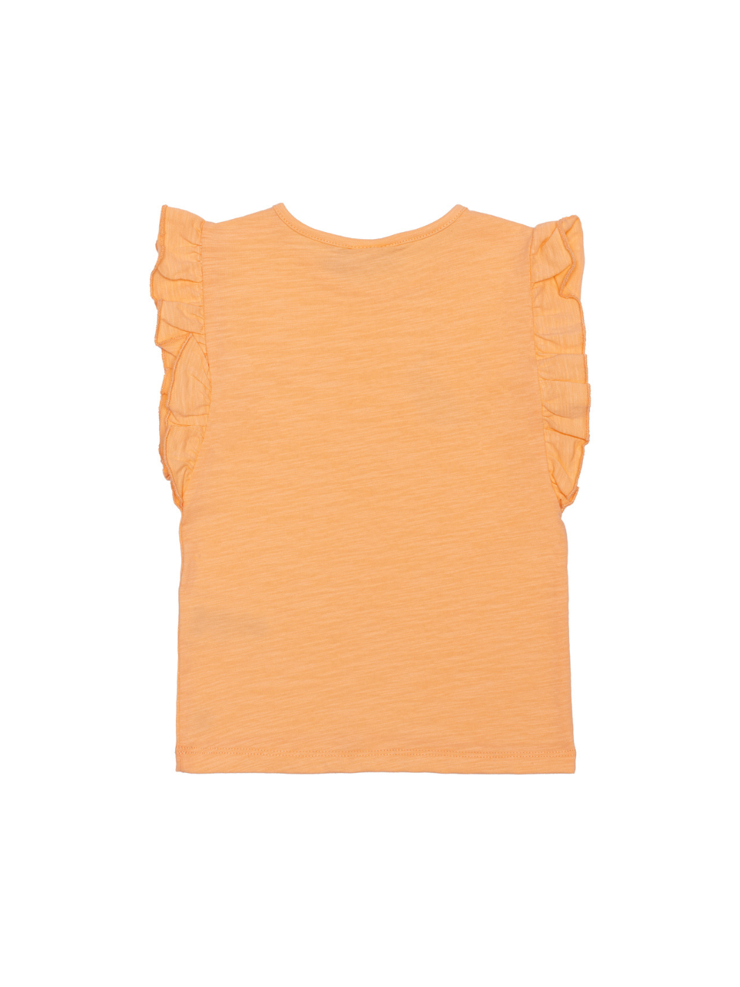 T-Shirt mit Rüschen-Ärmeln - Soft Peach