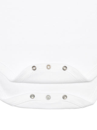 Kurzarm Body mit Stickerei