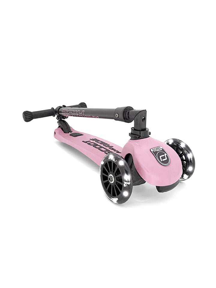 Highwaykick 3 LED Roller für Kinder - Rose