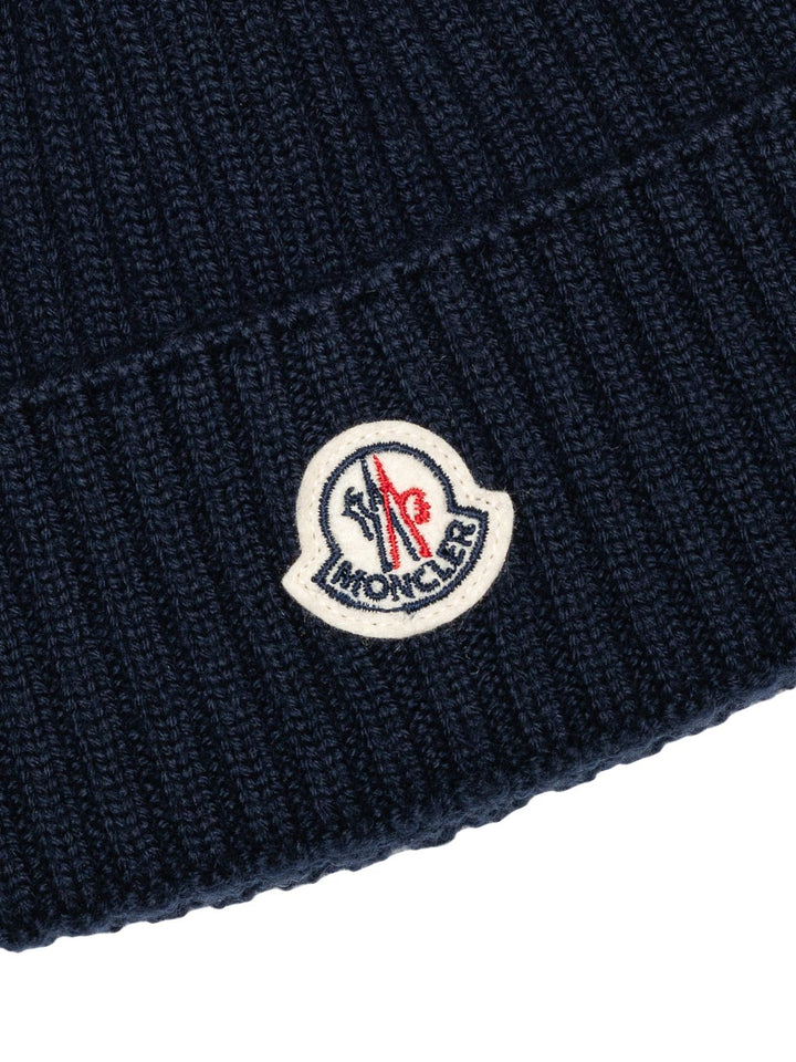 Strickmütze mit Logo - Navy