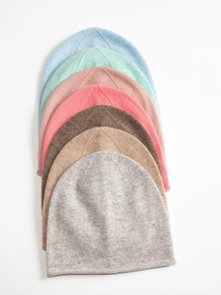 Kaschmirmütze Kim - Hellblau Mélange