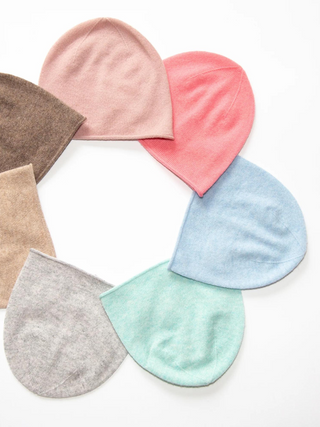 Kaschmirmütze Kim - Hellblau Mélange