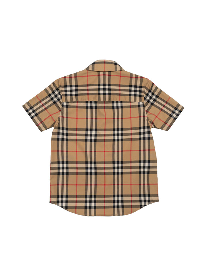 Vintage Check Baumwollhemd - Archive Beige