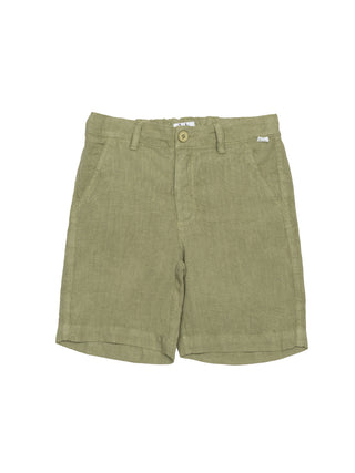Bermuda Shorts aus Leinen - Sage
