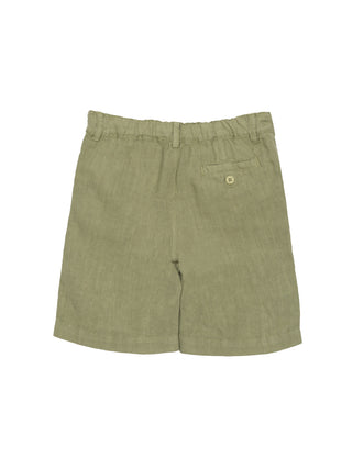 Bermuda Shorts aus Leinen - Sage