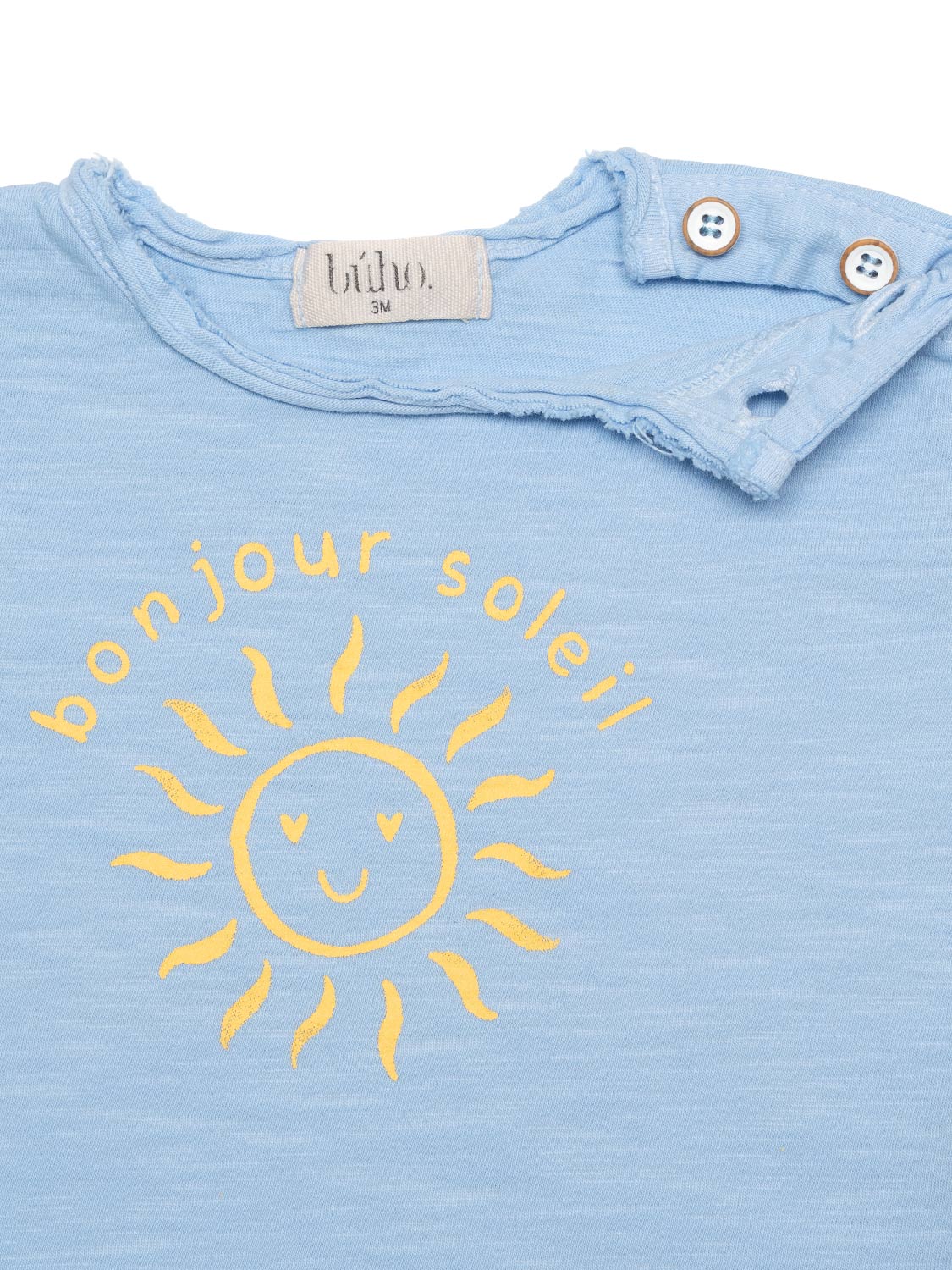 T-Shirt mit Sonnen-Motiv - Placid Blue