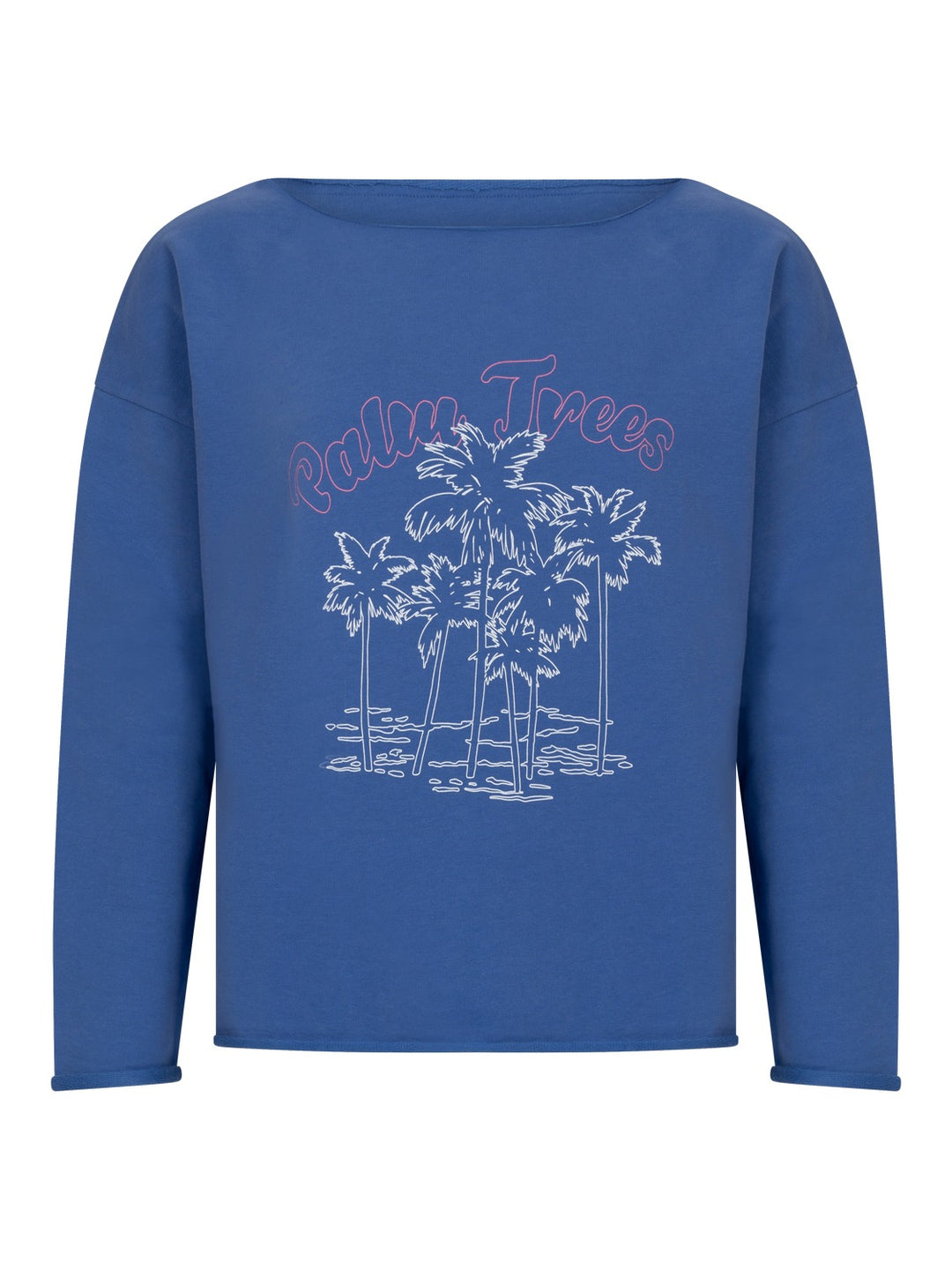 Light Fleece Sweater Palm Trees