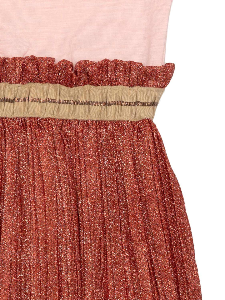 Fancy Kleid mit glitzernden Details - Apricot