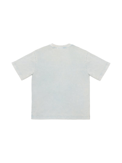 T-Shirt mit Brusttasche - Himmelblau