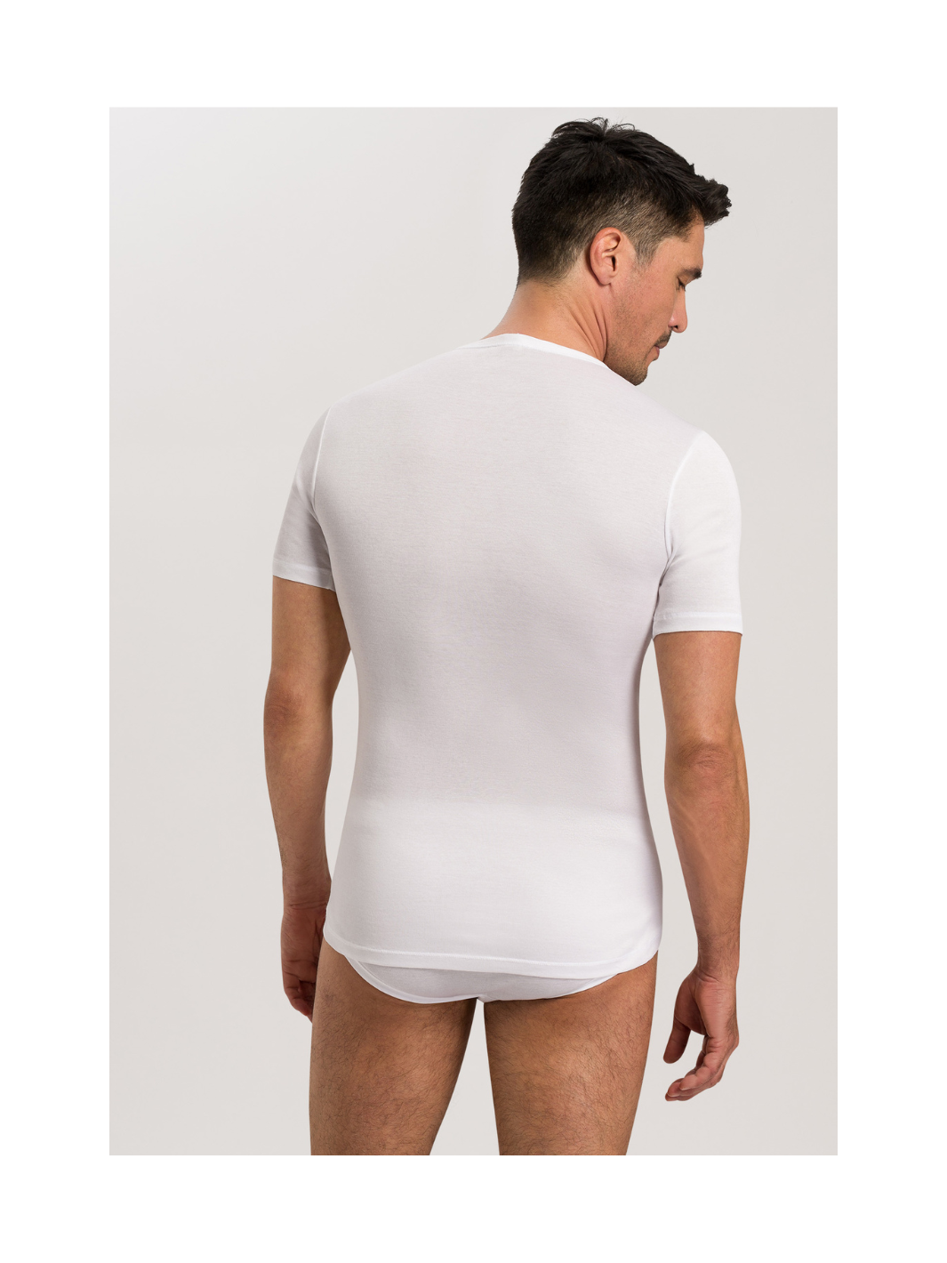 Cotton Pure V-Shirt - Weiß