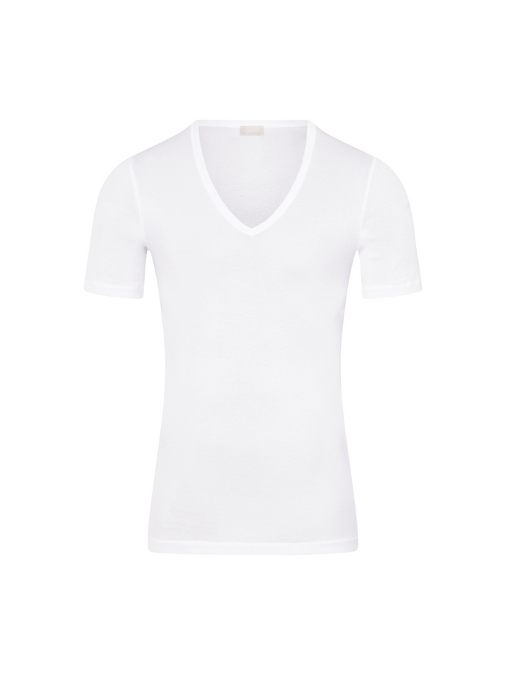 Cotton Pure V-Shirt - Weiß