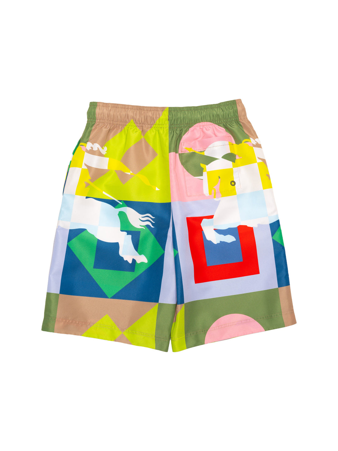 Badeshorts mit Equestrian Knight - Multicolor