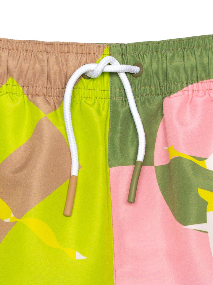 Badeshorts mit Equestrian Knight - Multicolor