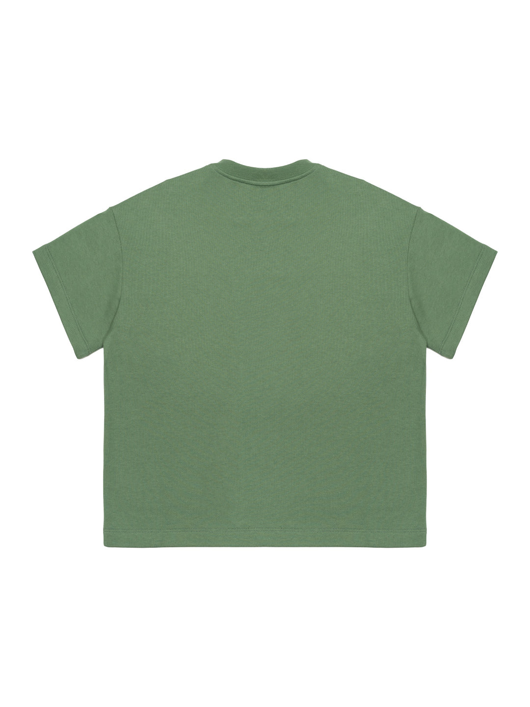 T-Shirt mit Stickerei - Olivegrün