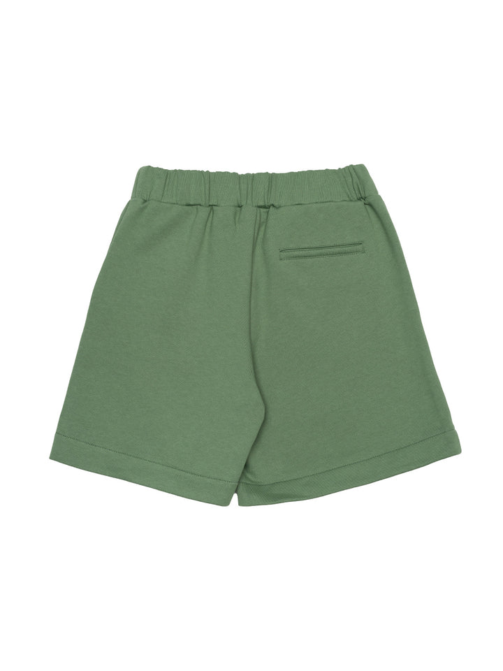 Bermuda-Shorts mit Stickerei - Olivegrün