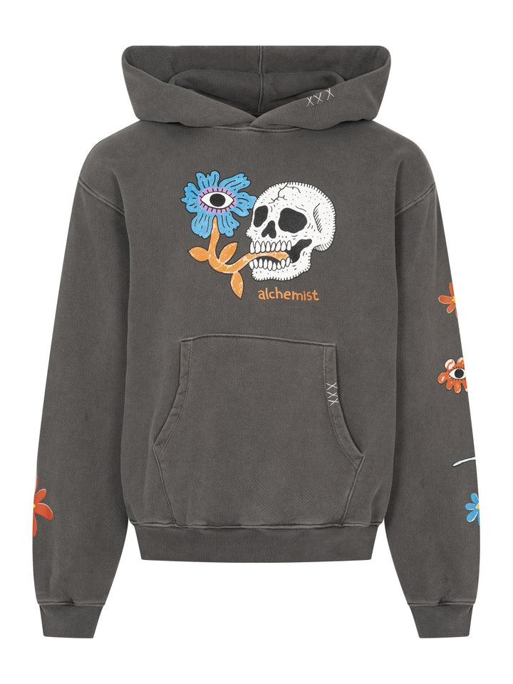 Floral Skull Hoodie