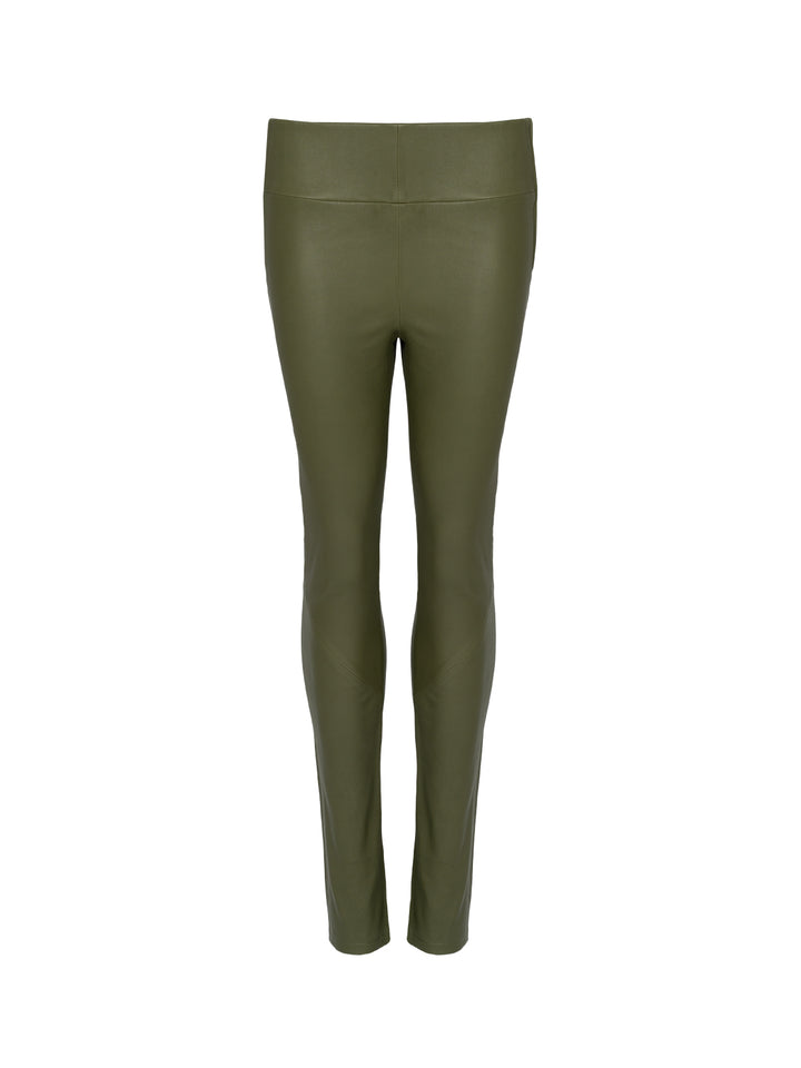 Hoch geschnittene Leder-Leggings Bellenora