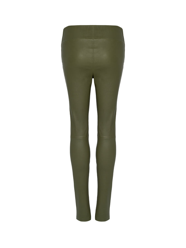 Hoch geschnittene Leder-Leggings Bellenora