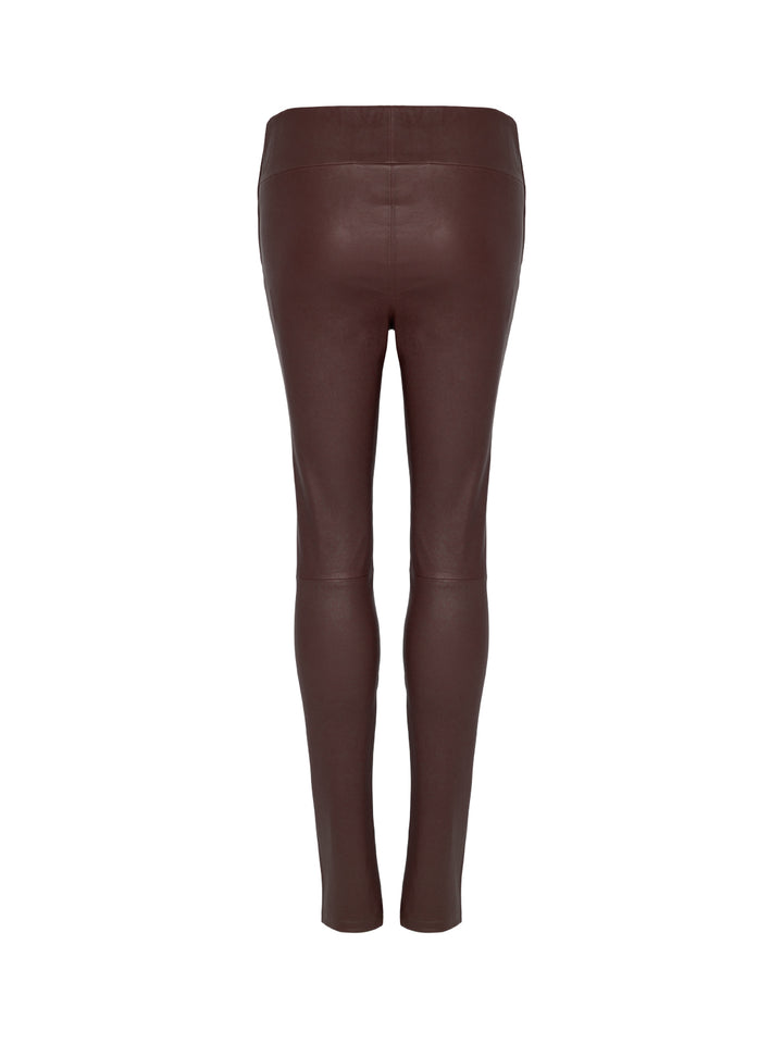 Hoch geschnittene Leder-Leggings Bellenora