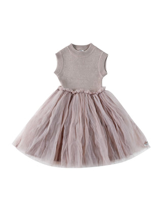 Xewa Kleid mit Tüllrock Lavender Brown