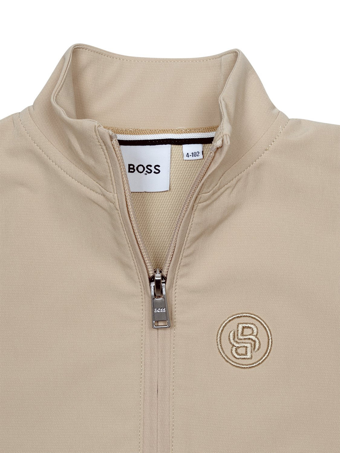 Leichte Jacke mit Logo-Stickerei - Beige