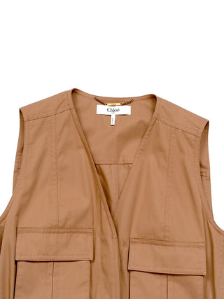 Weste in Cargo-Optik