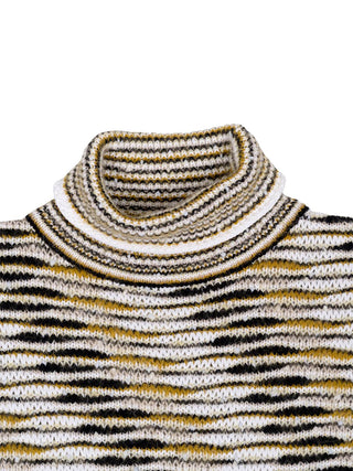Oversized Rollkragenpullover mit Flammenmuster