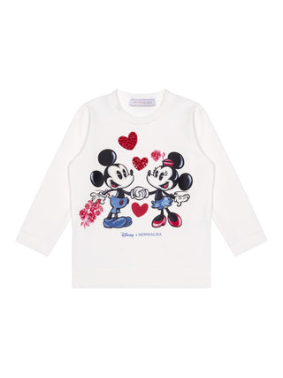 Mickey & Minnie T-Shirt mit Herzen