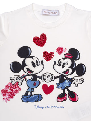 Mickey & Minnie T-Shirt mit Herzen