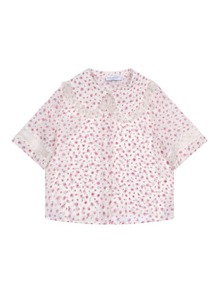 Halbarmhemd mit Blumenmuster