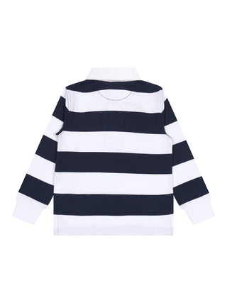 Das klassische  Rugbyhemd White Cruise Navy