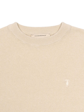 Strickpullover aus Baumwolle - Beige