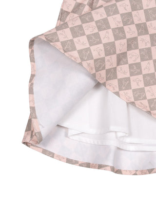 Midi Kleid Ramtek - Weiß/Rosa