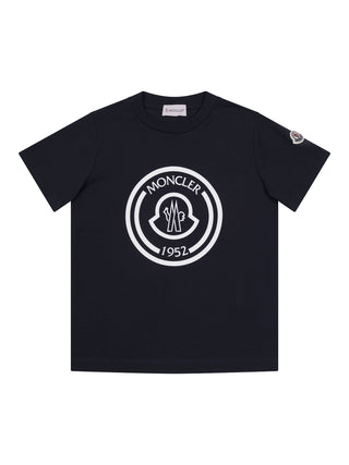 T-Shirt mit Logo-Print - Navy