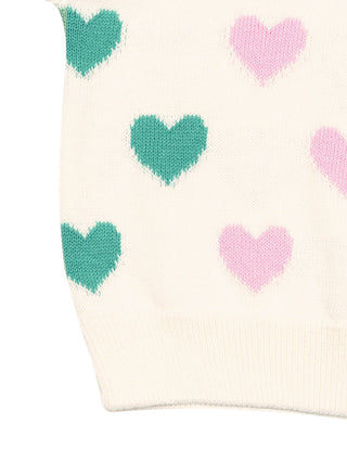 Oia Pullover mit Herz - Weiß