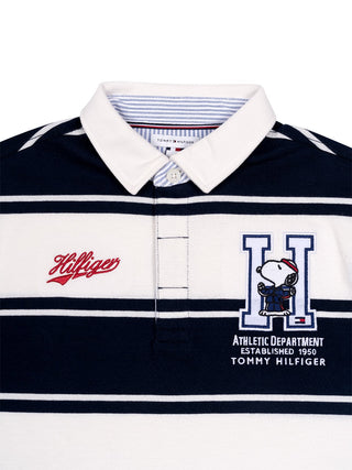 Peanuts® Regular Fit Rugby-Streifen-Poloshirt