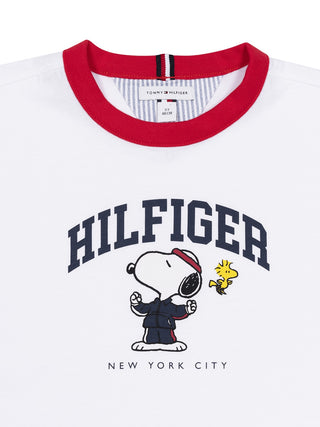 Peanuts Ringer T-Shirt Weiß