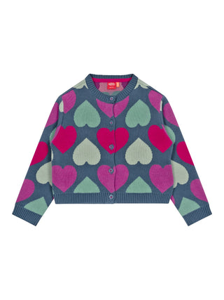 Vie Cardigan Hearts Jacquard