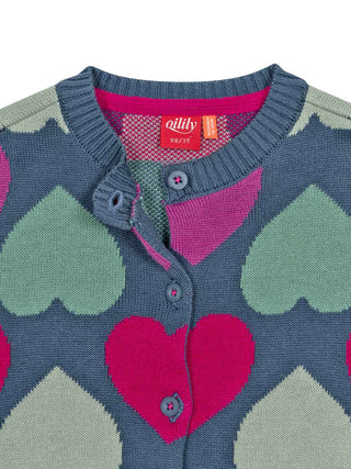 Vie Cardigan Hearts Jacquard