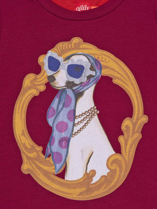 Together Langarmshirt mit Artwork Diva Dog