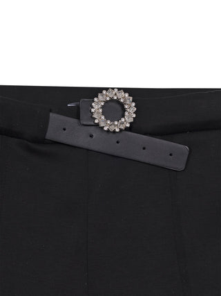 Elegante Hose mit Straßgürtel