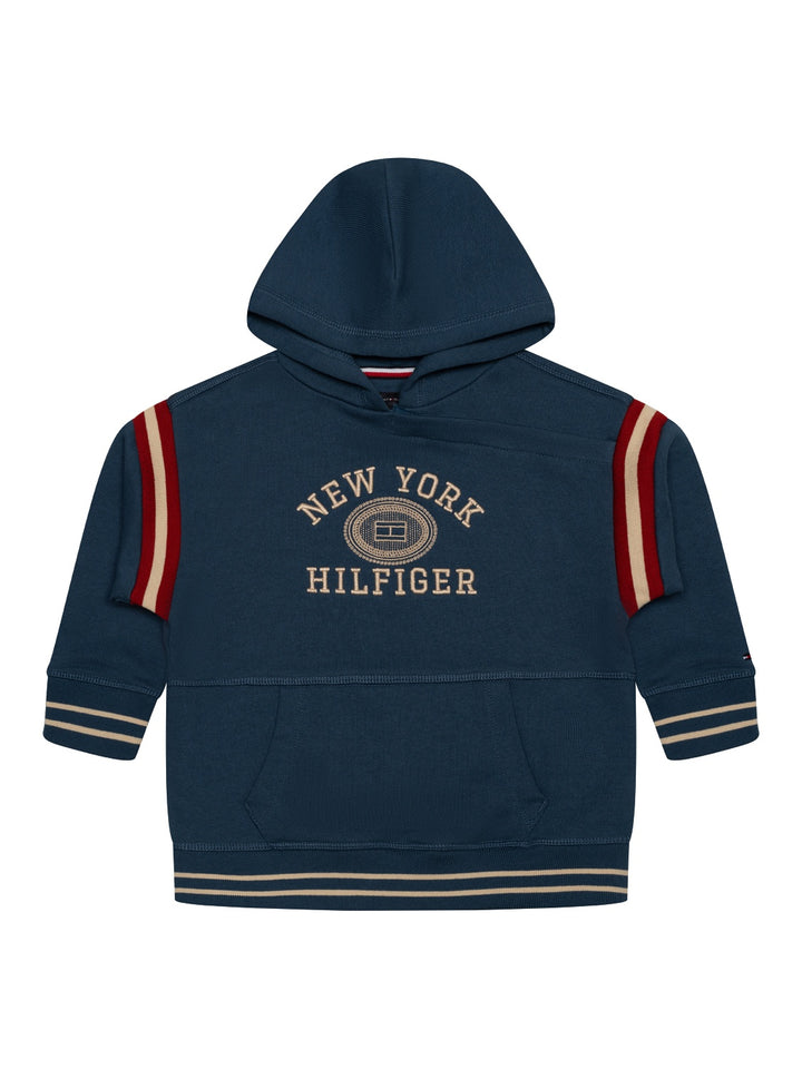 Monotype Hoodie mit Logo-Stickerei - Aegean Sea