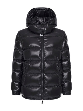 Maire kurze Daunenjacke mit Kapuze