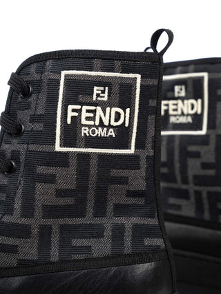 Biker Boots mit FF-Logo - Braun