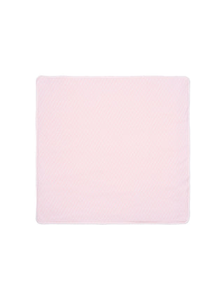 Jersey-Babydecke mit FF-Print - Rosa