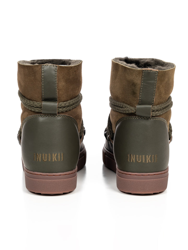 Patchwork Boots Olive