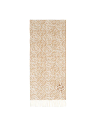 Anagram Schal aus Wolle und Kaschmir - Beige