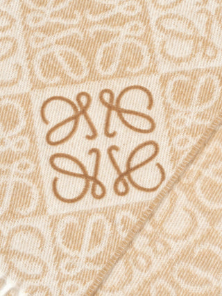 Anagram Schal aus Wolle und Kaschmir - Beige
