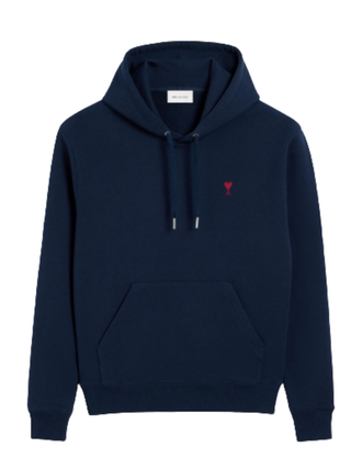 Ami de Coeur Hoodie aus Baumwollstoff Blau
